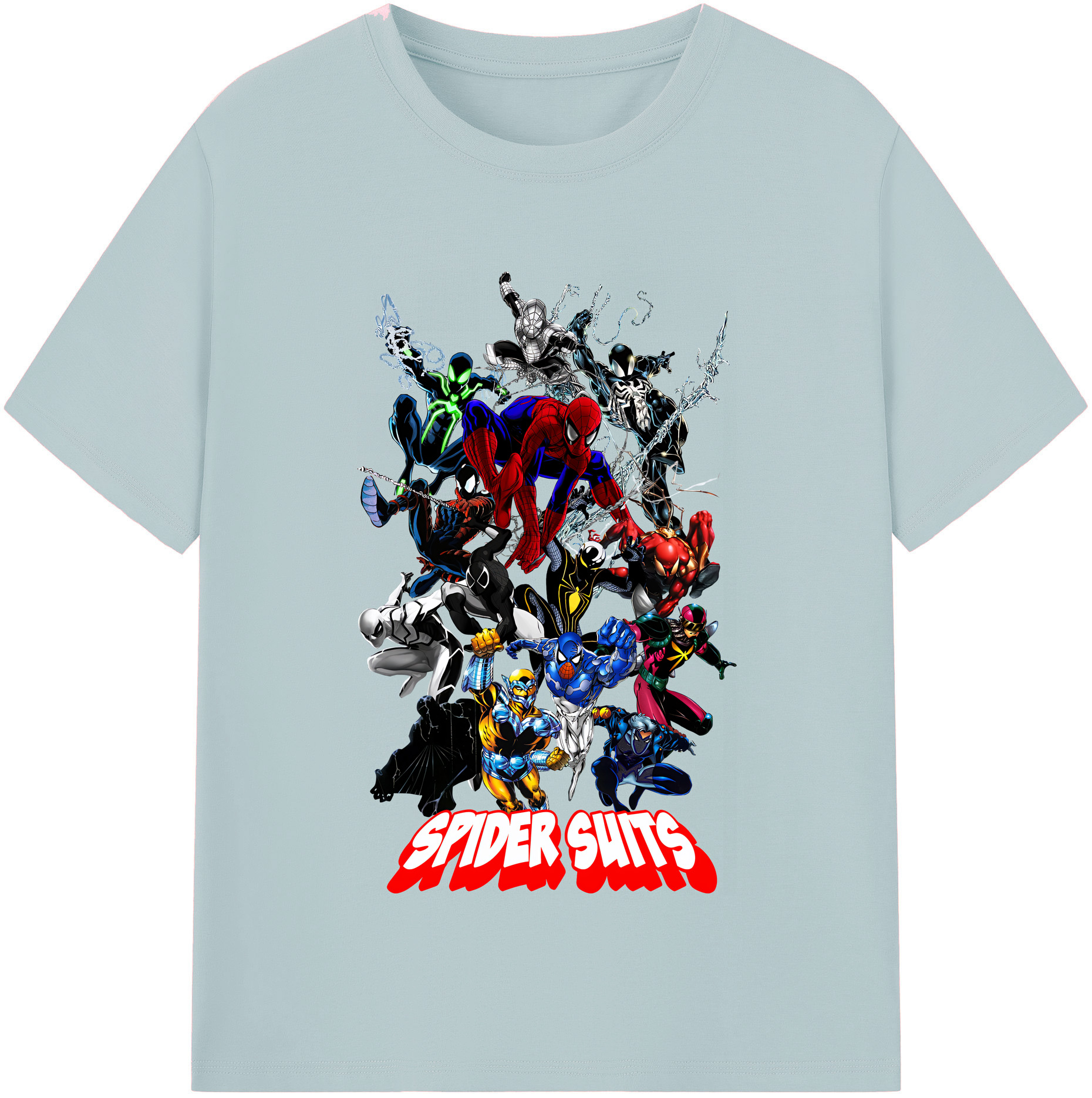 （画像用） Spider Man スパイダーマン 綿100％半袖Tシャツ（フロントプリント）